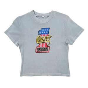 Cherry LA x Swingers Baby Tee (Blue Smoke) Size Small NWT